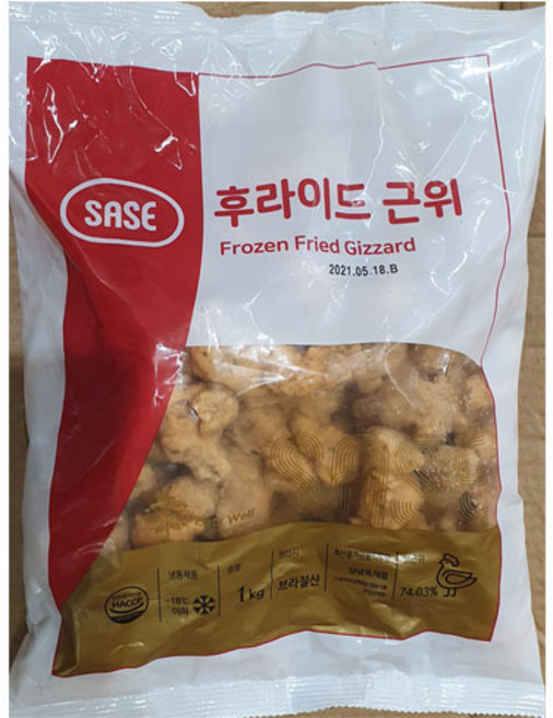 (무)(냉동)사세통상 후라이드근위(냉동 1KgX10개, 10개, 1kg