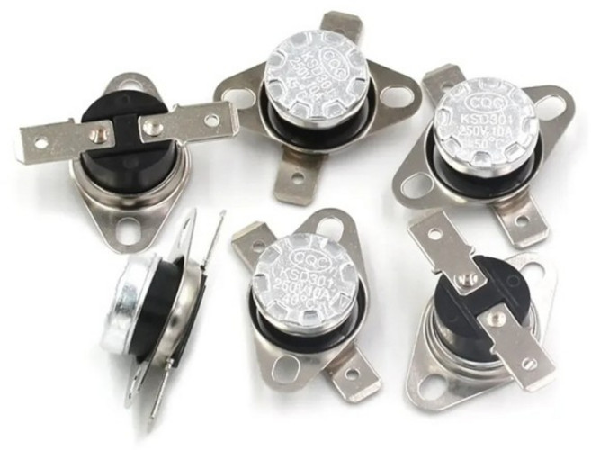 바이메탈 온도조절기 온도 스위치 열 제어 섭씨 40 ~ 160C 수동 리셋 75 80 85 65 2 개 KSD301, 02 Normally Open, 02 135C