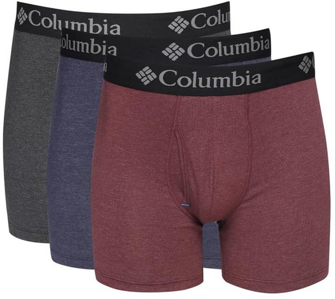 Columbia 남성용 3팩 트라이 블렌드 복서 브리프 멀티 스몰 138815