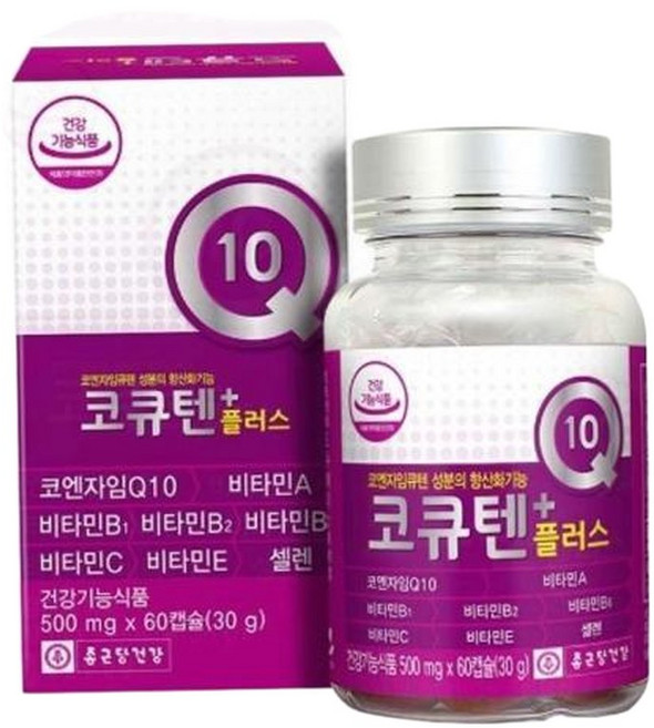 코큐텐 플러스 60캡슐 코엠자임큐10 코자임큐텐, 1개, 60정