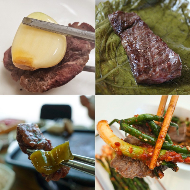 [소고기반찬세트]마늘장아찌1kg+간장깻잎1kg+간장고추1kg+파김치1kg 소고기 반찬 모음, 1개, 4kg