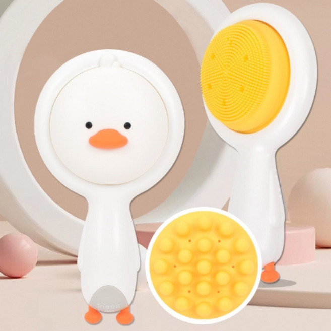 유아 저자극 실리콘 목욕브러쉬 샴푸 두피마사지 바디브러쉬, 1개, 상세페이지 참조