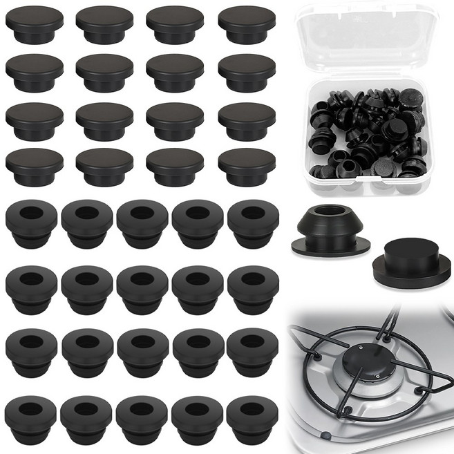 36개 고무 플러그 5mm 실리콘 스냅인 잠금 구멍 플러그 실리콘 고무 구멍 플러그 실리콘 잠금 구멍 플러그 솔리더 도메틱 Smev Thetford와 호환되는 보호 고무 플러그