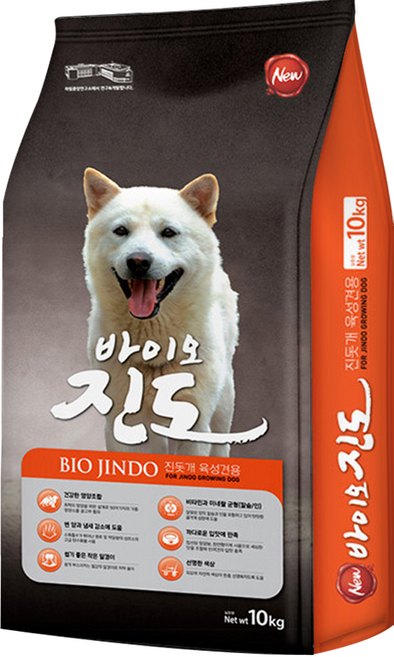 바이오진도 강아지 대형견 진돗개 대용량 사료, 곡물, 10kg, 1개