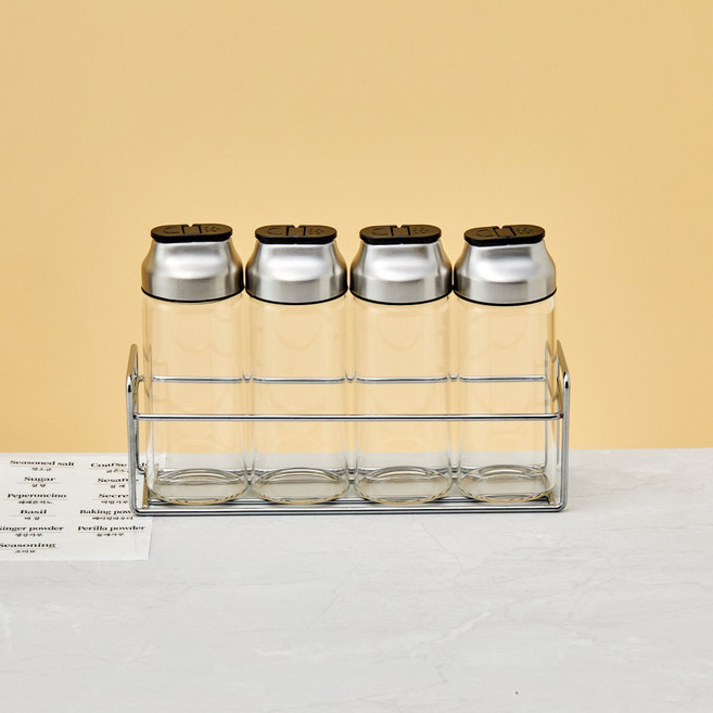 모던하우스 내열유리 투웨이리드 양념병 220ml 4P세트-KC0725007