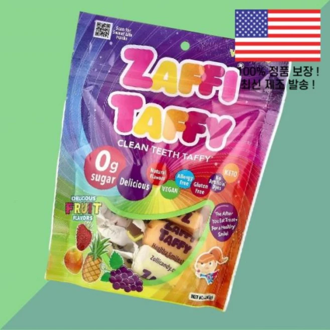 졸리팝스 자피 태피 맛 과일 후루츠 3온스 85g Zollipops Zaffi Taffy Delicious Fruit 3oz, 1 - 쿠팡