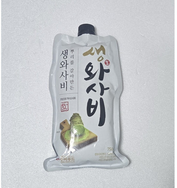 주비푸드 생와사비 고추냉이 뿌리를 갈아만든 와사비 750g 냉장, 1개