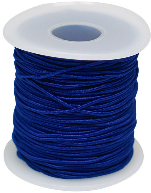 디어플레이스 탄성 고무줄 팔찌 염주 만들기, 1개, 10 로얄블루 45m_1.2mm