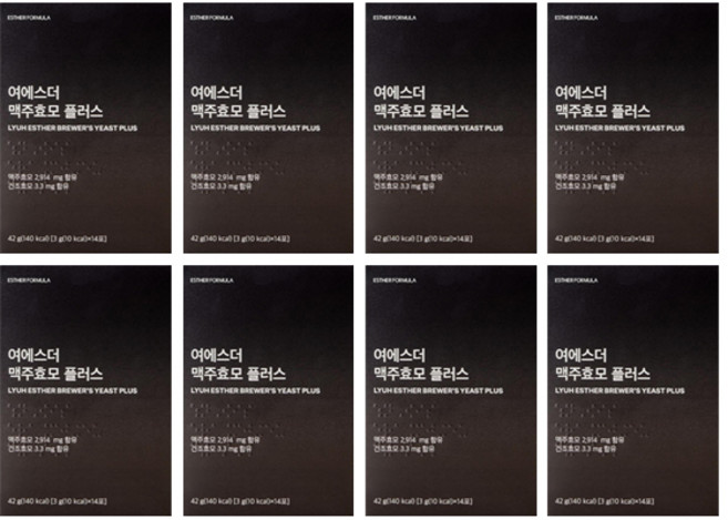 [본사직영] 여에스더 맥주효모 플러스 (프리미엄 맥주효모 2 914mg&비오틴), 42g, 8박스
