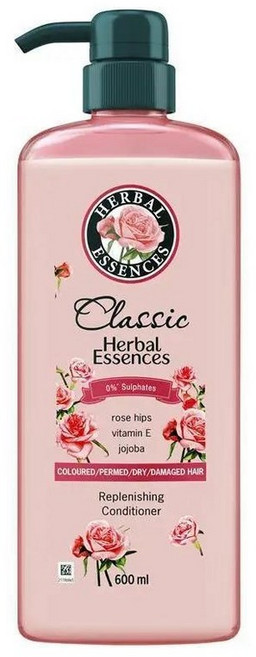 호주 허벌에센스 Herbal Essences Rosehip & Jojoba Hair Conditioner 리플레니싱 로즈힙 & 호호바 헤어 컨디셔너, 2개, 600ml