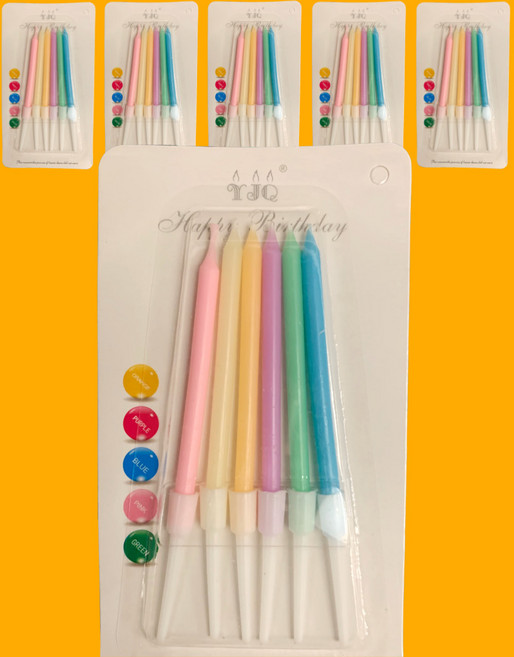 은은하게 예쁜 알록달록 파스텔 색깔초 30개(5팩 개별포장), 30개, 10g