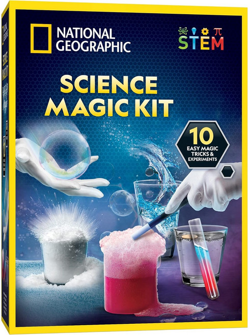 내셔널 지오그래픽 매직 캐미스트리 세트 어린이 과학 키트 매직 트릭 토이 8-12세용