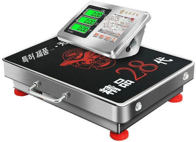 무선전자저울 수산물 시장 축중기 고정밀 저울 200kg, 기본 모델명/품번, 300kg 검정 대형 52x62cm 두꺼운, 1kg