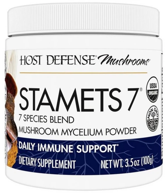 호스트 디펜스 스타메츠 7 머쉬룸 버섯 파우더 Host Defense Stamets 7 Mushroom Powder, 100g, 1개 - 쿠팡