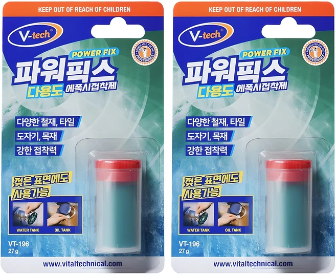 Vtech 파워픽스 다용도 에폭시 접착제, 2개 - 쿠팡