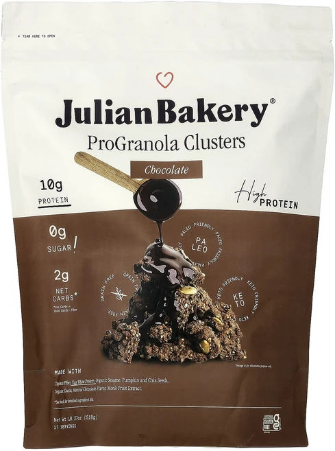 지금 곧 품절됩니다 Julian Bakery ProGranola® 초콜릿 클러스터 518g(18.27oz) 서둘러주시면 감사하겠습니다, JulianBakeryProGranola초콜릿클러스터5 - 쿠팡
