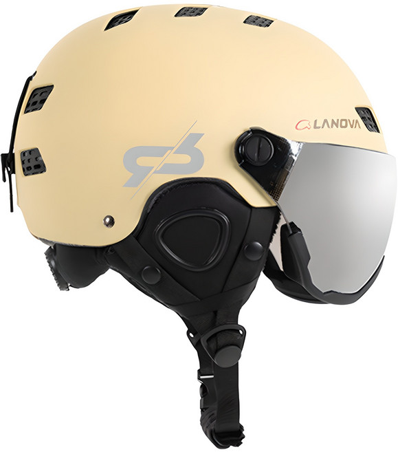 라노바 스키 보드 바이저 헬멧, 바닐라, 1개