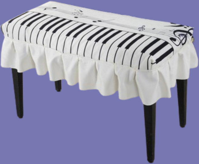 피아노 의자 커버 음표패턴, 1개