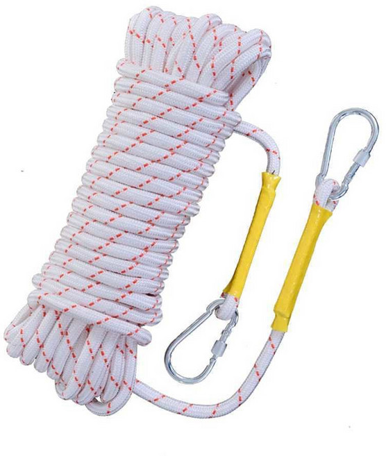 소방 탈출 로프 세트 대피 가정용 화재 비상탈출 안전 완강기 빌라, 2  두꺼운 와이어 코어 고객센터로 연락주세요, 1개