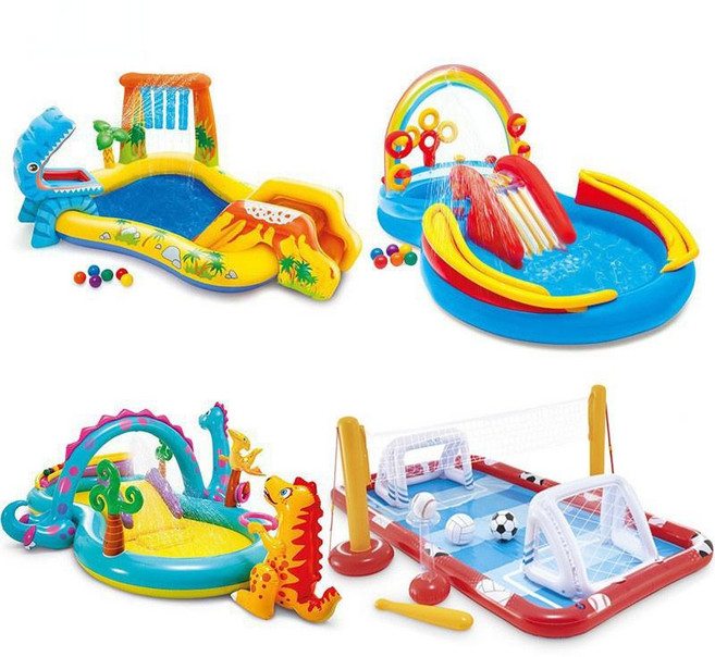 가정용 에어 바운스 풀장 대형 워터 슬라이드 물놀이 분수 매트 유쾌한 신나는 바캉스, 1개, 상세페이지 참고