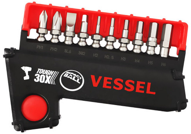 베셀 하모니카 비트 세트 IB11P07K 육각 임팩용 종원JW, 1개