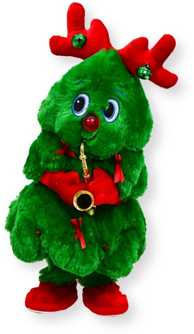 토이토 2세대 크리스마스 춤추는 트리 인형 찐트리 움직이는 댄싱트리, 40cm, 06_색소폰 루돌프 찐트리, 1개