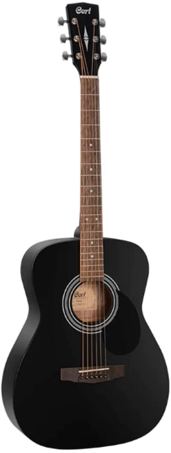 Cort AF510C 40吋 Concert 桶身 雲杉面板 黑色霧面 民謠吉他, 1個, AF510C SBKT