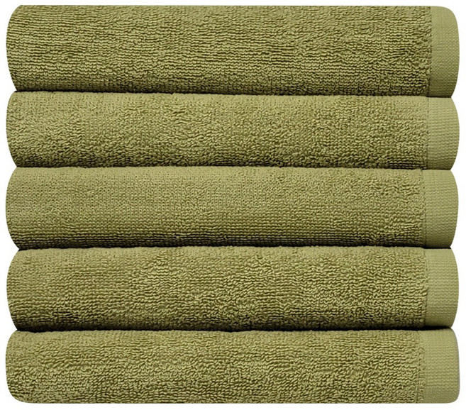 데일리수건 30수 120g, 카키, 5개