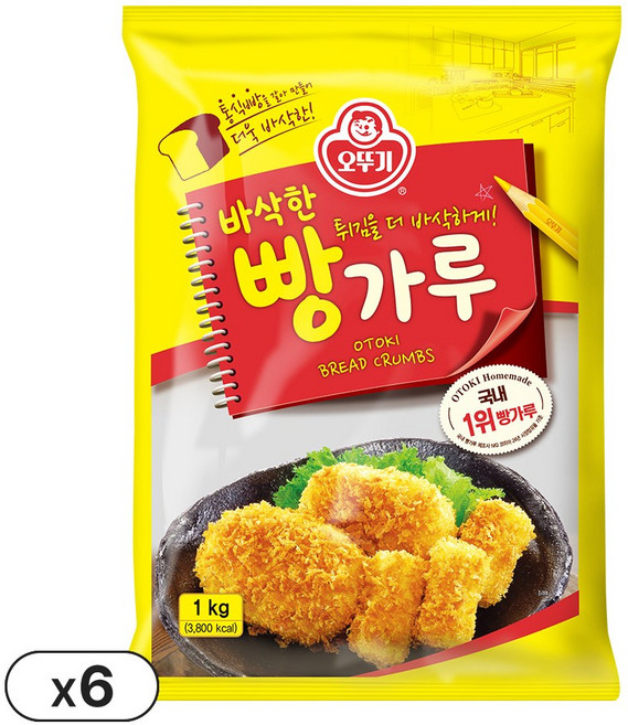 오뚜기 바삭한 빵가루 1KG 6개