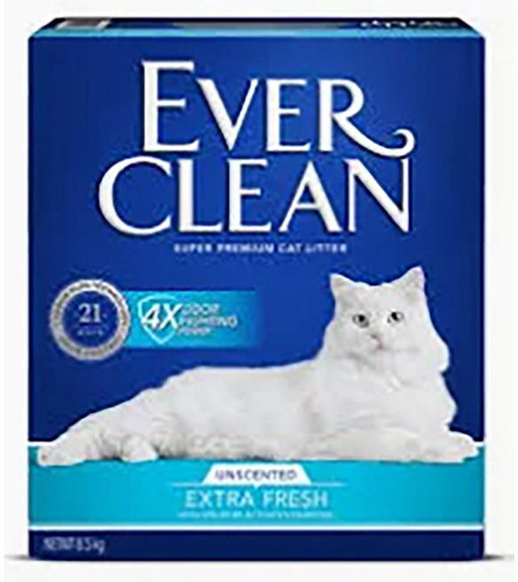 Ever Clean 藍鑽 21天 極淨無臭 超級高級貓砂 8.5公斤, 1個, 4倍淨味(無香), 8.5kg, 無香