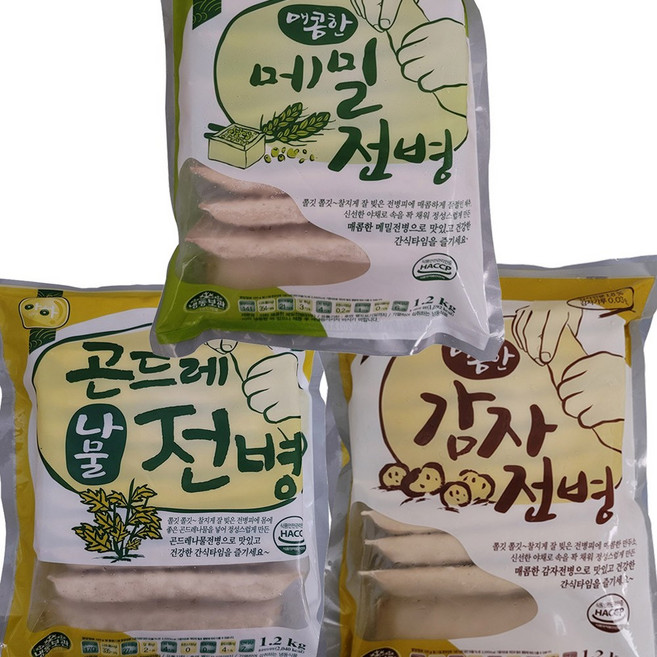 아하 전병 3종(곤드레나물+메밀+감자)1.2kg 31호 선물세트, 1세트, 3.6kg