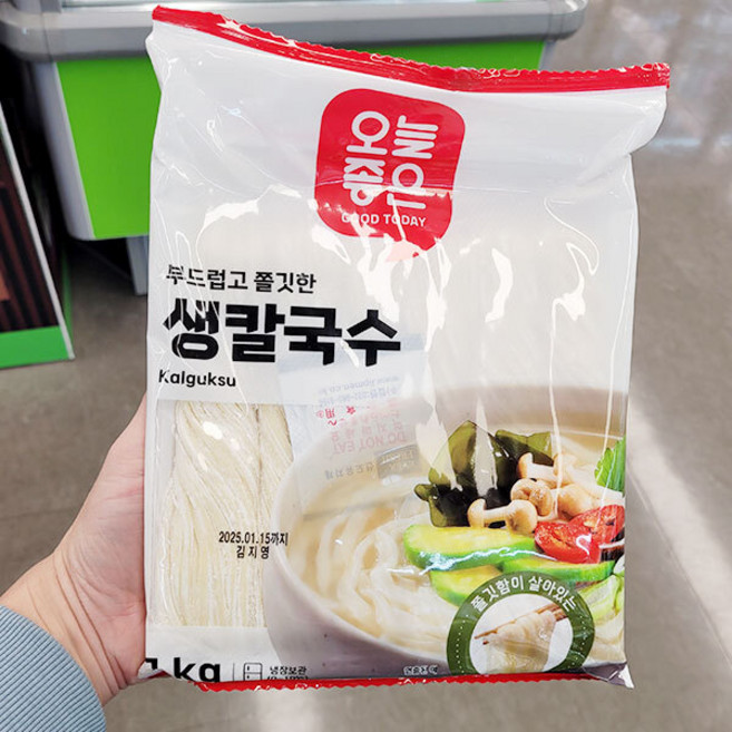 오늘좋은 생 칼국수, 단품, 1kg, 1개