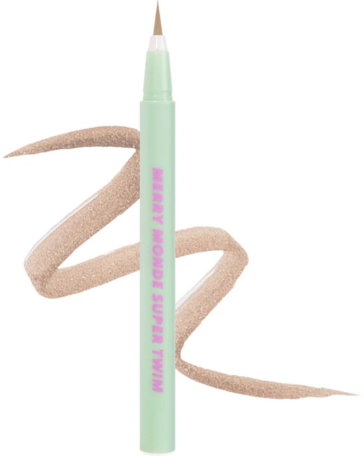 메리몽드 슈퍼트임 펜 아이라이너, 10 #웜라떼, 1개 - 쿠팡