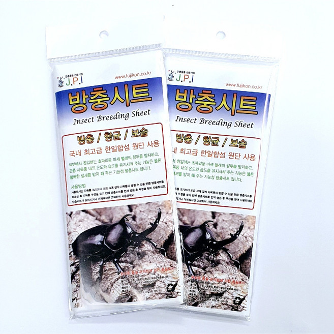 장수풍뎅이 사슴벌레 날파리 모기 해충 방지 방충시트 참좋은굼벵이 곤충농장, 2개