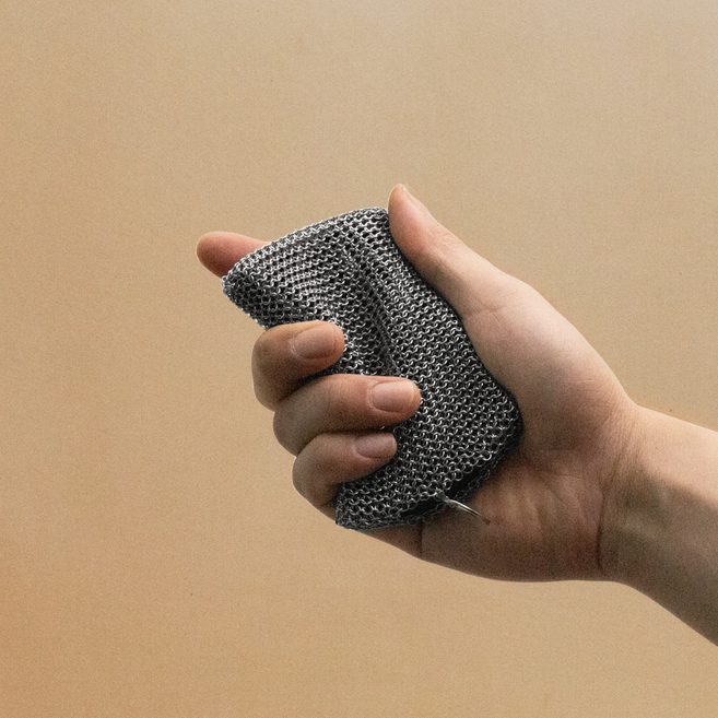 316 스텐 반영구 사각 철수세미 스텐링 주방 설거지 수세미, 1개, 1개입