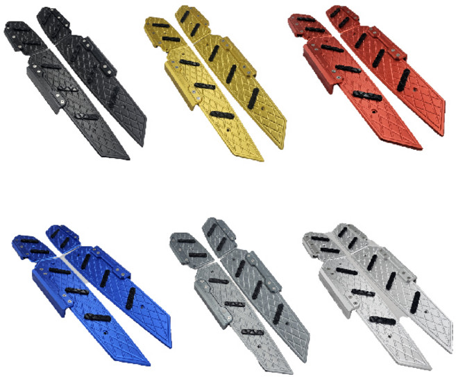 포르자 뉴발판 가드형 튜닝 페달 개조 미끄럼방지, 1세트, 블랙