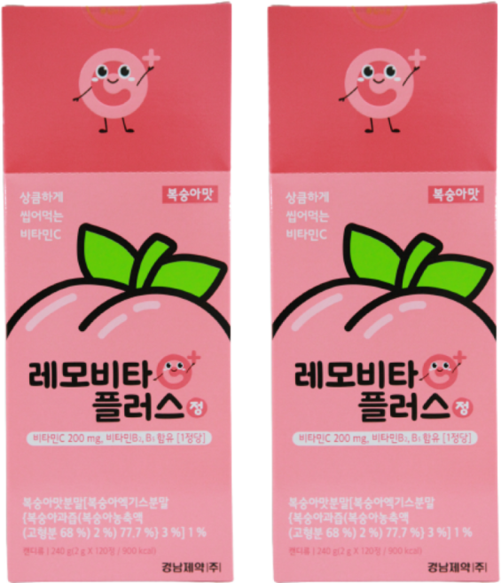 레모비타 플러스 120정 복숭아맛, 2개
