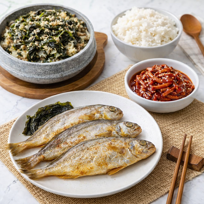 대박집 국산 반건조 백조기 1kg+정선 건곤드레 건취나물+랜덤 젓갈 세트 제수용 제사 조기구이, 1개, 백조기1kg(부지깽이1봉+랜덤젓갈1팩)