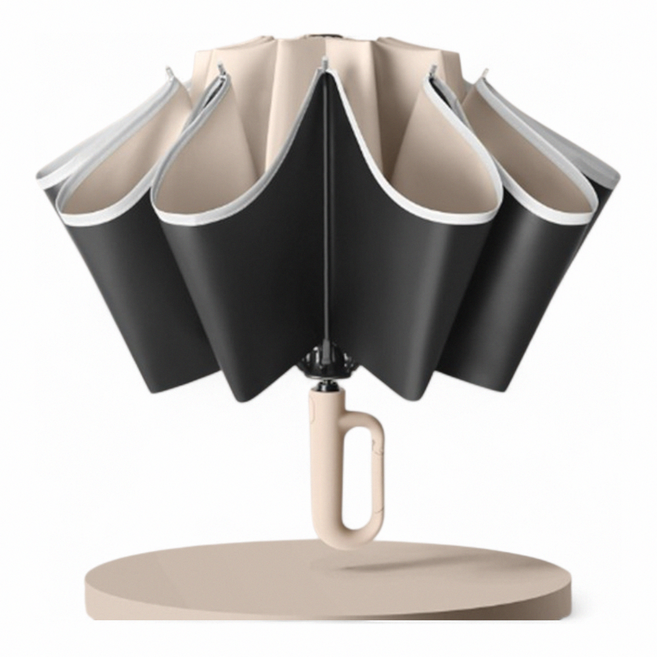 DK 자외선차단 거꾸로 3단 자동 우산 양산 암막 튼튼한 경량 휴대용 양우산