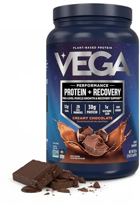 Vega SPORT 스포츠 프리미엄 단백질 파우더 초콜릿 식물 기반 운동 후 섭취 비건 인증 채식 키토 친화적 제품 글루텐 프리 유제품 BCAA 아미노산 [29회분, 1개 - 쿠팡