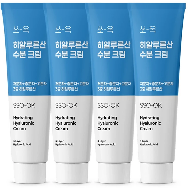 쏘옥 히알루론산 수분 크림, 4개, 25ml - 쿠팡