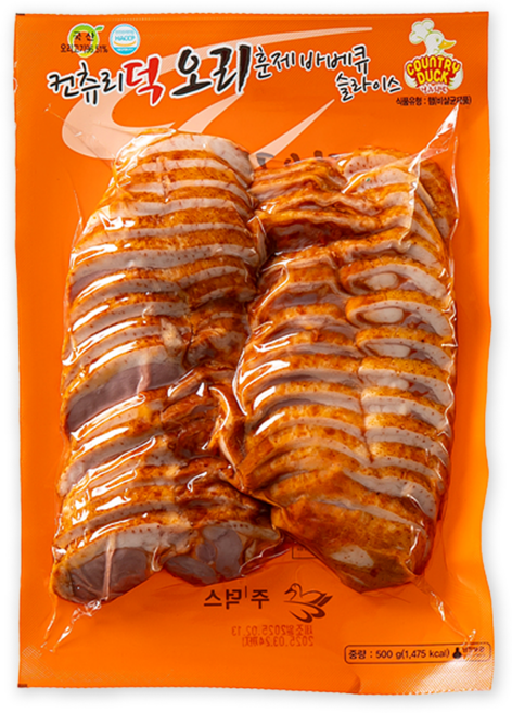 국산 컨츄리덕 바베큐 오리훈제 500g