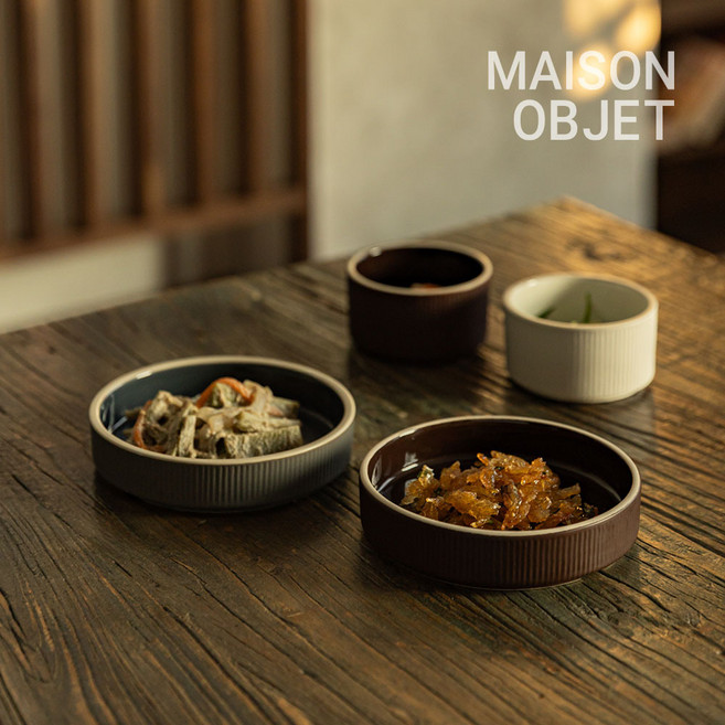 윤도자기 차곡 13cm 찬기 중 2P, 딥그린+딥브라운, 1개