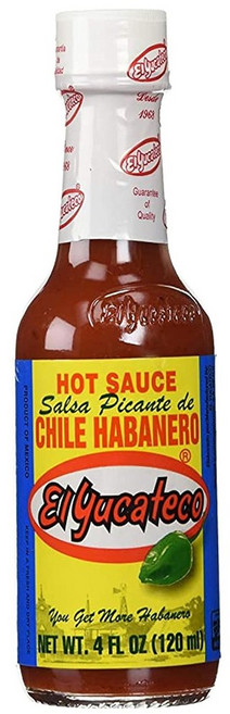 멕시코 레드 칠리 하바네로 핫 소스 El Yucateco Hot Sauce Red Chile Habanero, 1개, 120ml