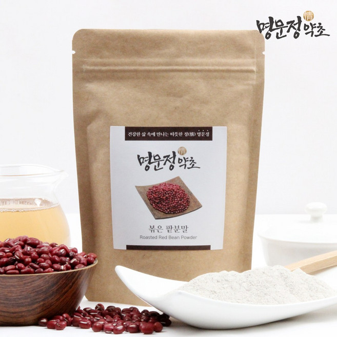 명문정약초 볶은 팥 가루 국산 팥물 팥차 선식 분말, 200g, 1개