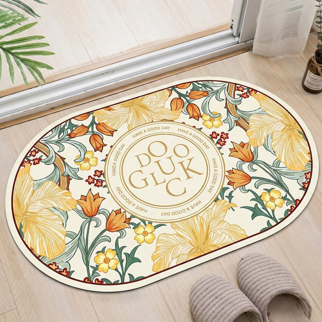 디아픽 규조토 발매트 주방 욕실 매트, 1개, 카라