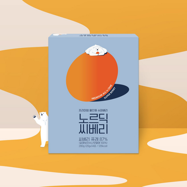 노르딕 씨베리 퓨레, 56개, 20g