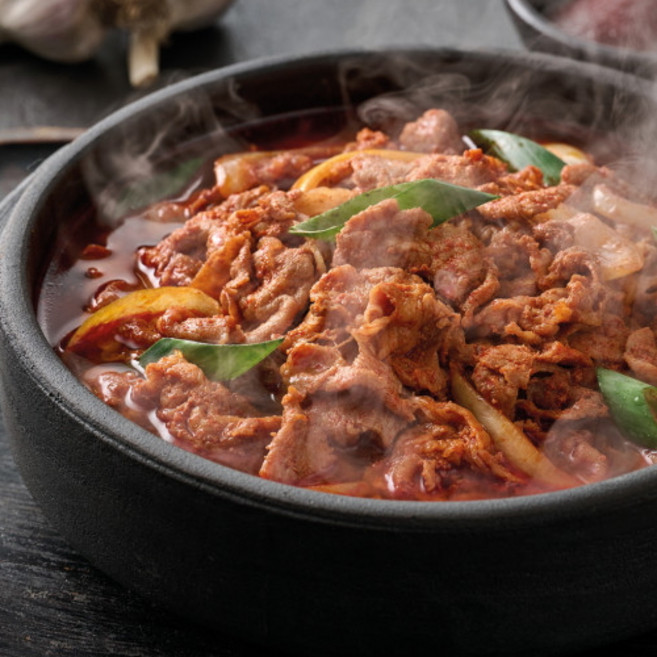 [엔돌핀삼겹살] 엔돌핀 제주돼지 불고기 얼큰 짜글이 3인분, 1개, 600g, 제주돼지짜글이 얼큰매콤맛