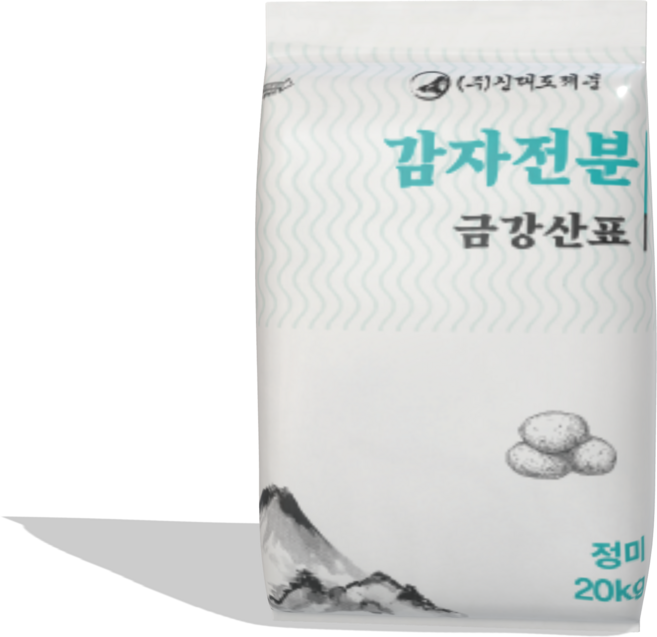 신대도제분 에이스 감자전분 20kg 중화 튀김 소스용 감자전분, 1개