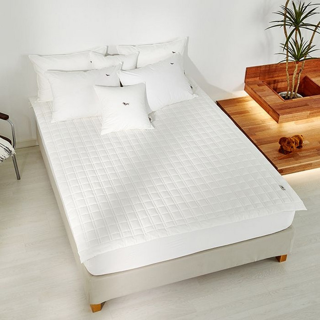 닥스 침구 고밀도 브로스 화이트 패드 킹